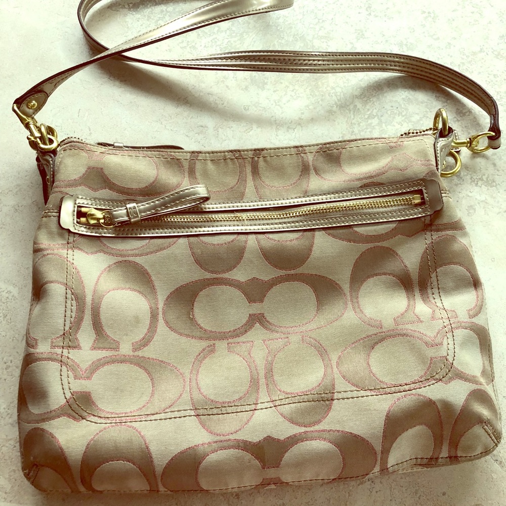 Coach over the shoulder/cross body purse